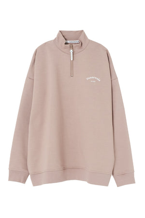 Stand collar pull zip sweatshirts