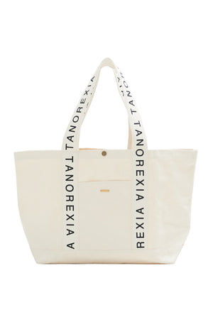 Logo belt tote bag