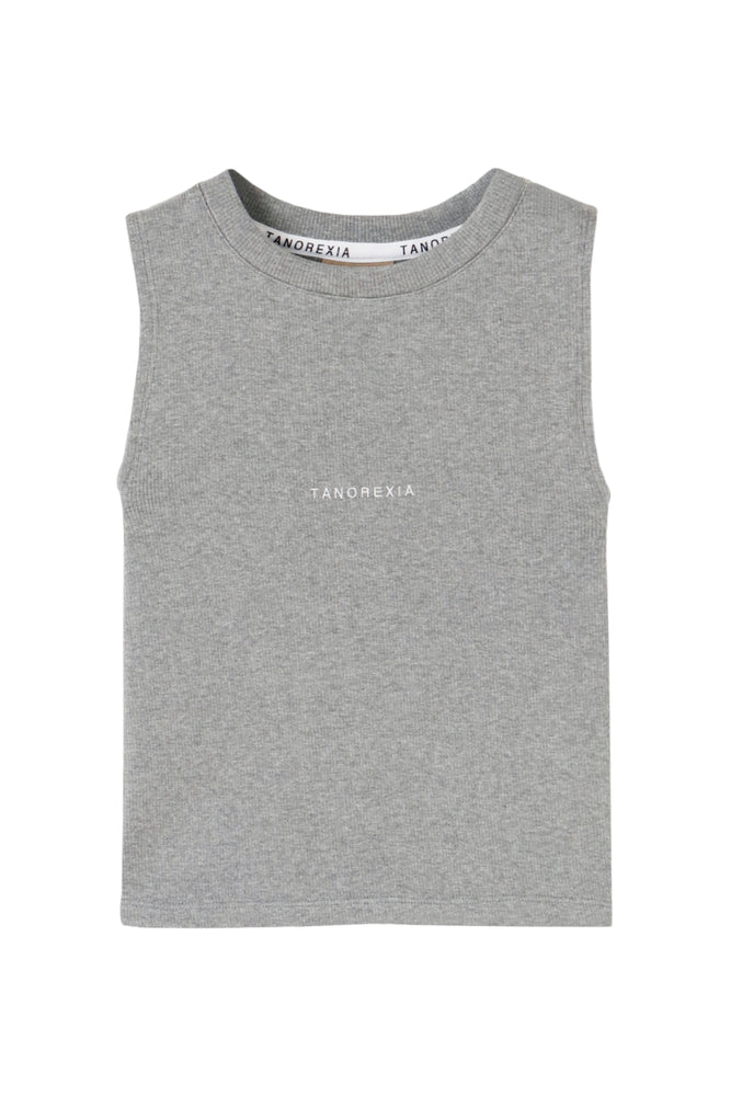 Rib No sleeve mini T-Shirt